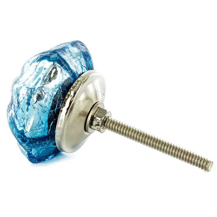 Turquoise Crackled Mercury Glass Knob Hobby Lobby 391128